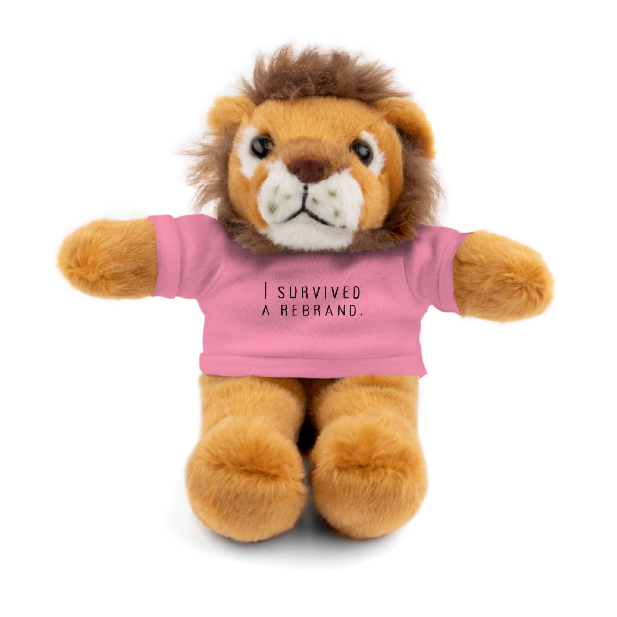 I Survived A Rebrand | Plush Stuffed Toy with Graphic Tee