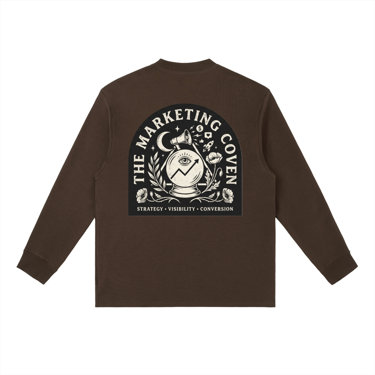 The Marketing Coven | Essential Crewneck Long-Sleeve T-Shirt