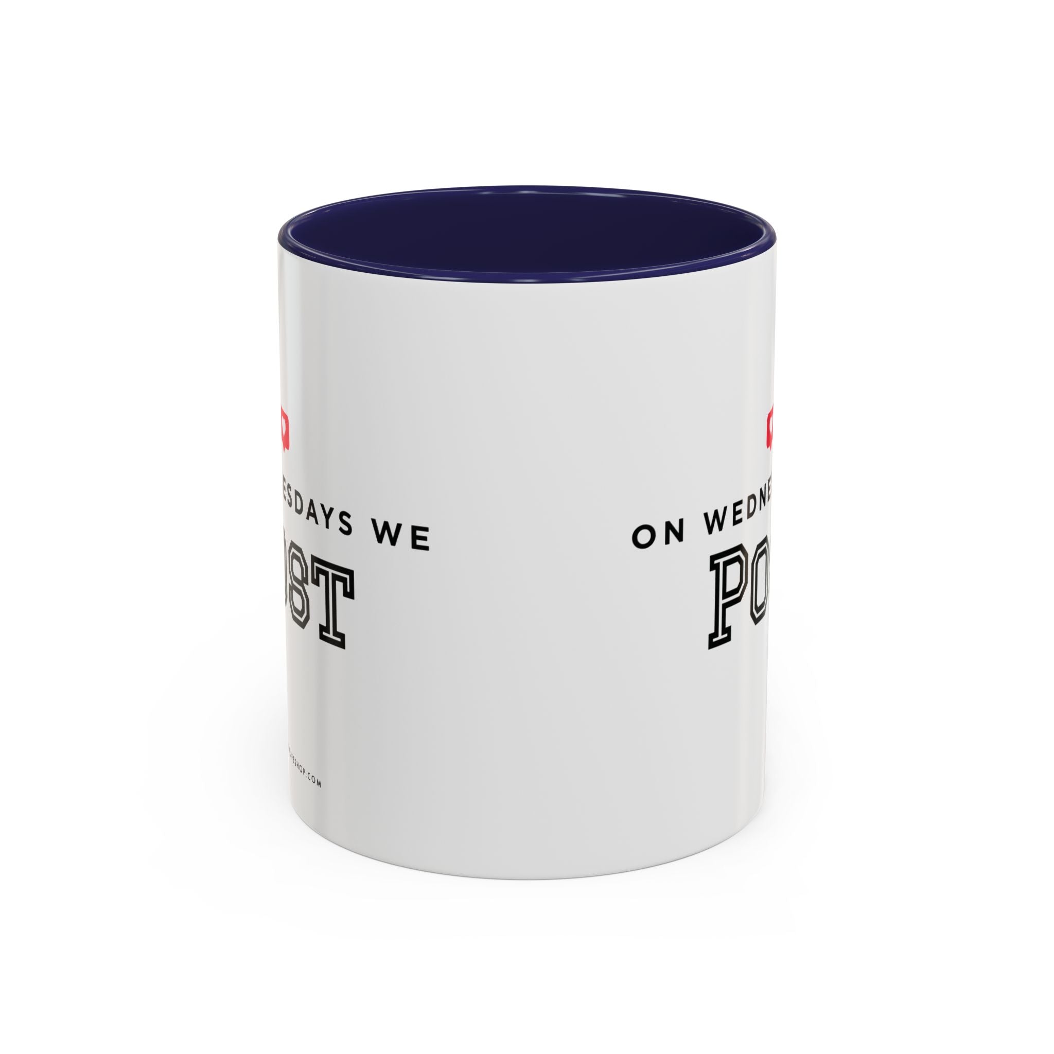 On Wednesdays, We Post | Accent Coffee Mug (11, 15oz)