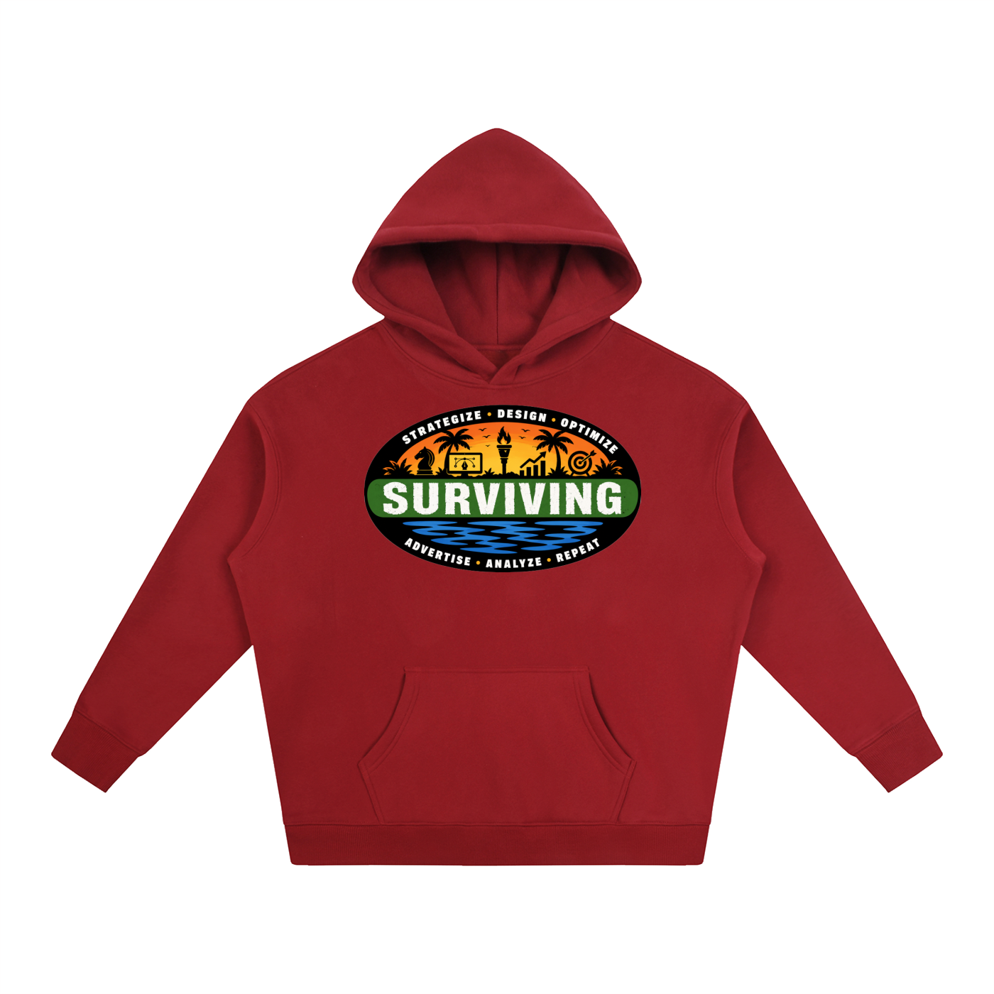 Surviving in Marketing | Oversize Fleeced Hoodie