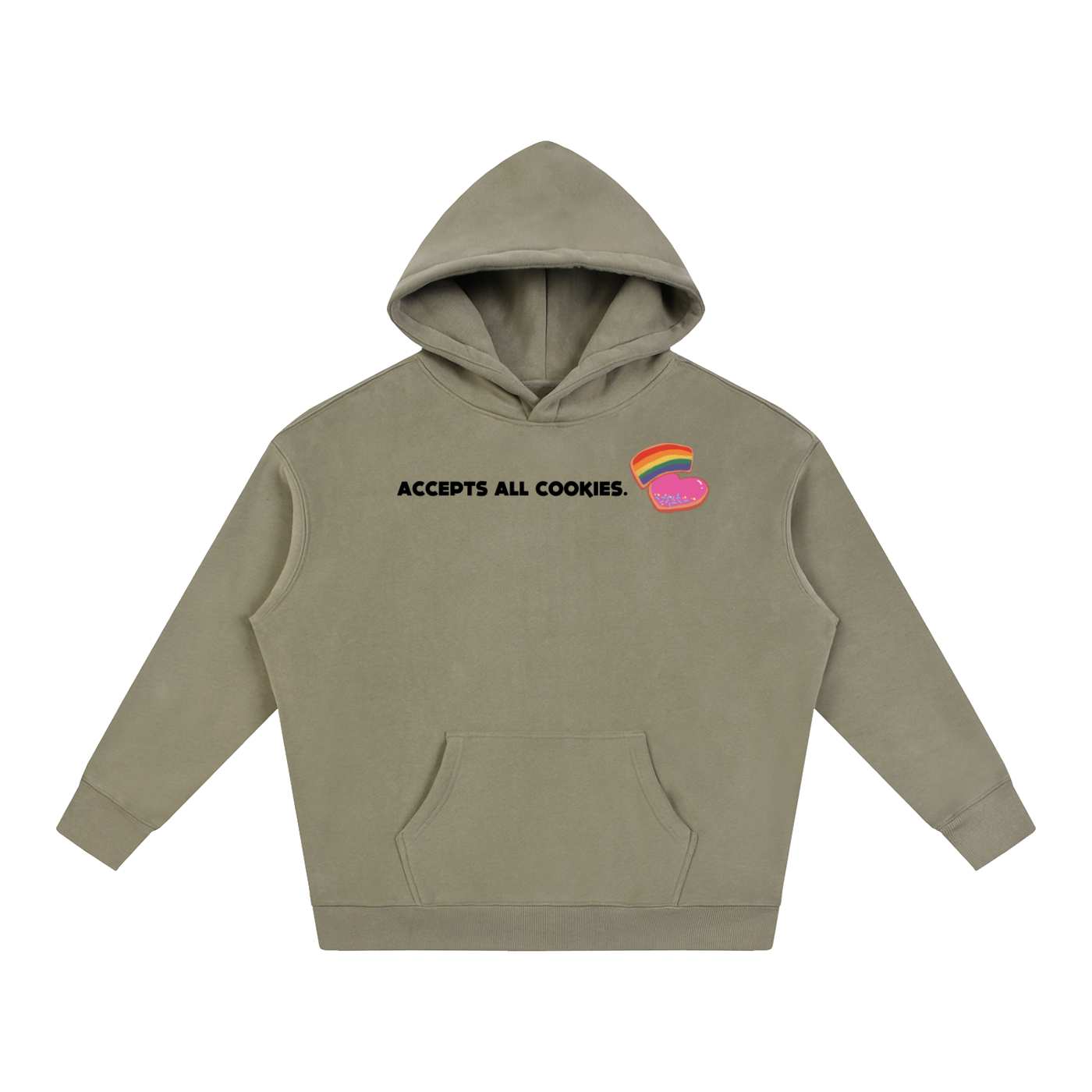 Accepts All Cookies | Oversize Fleeced Hoodie