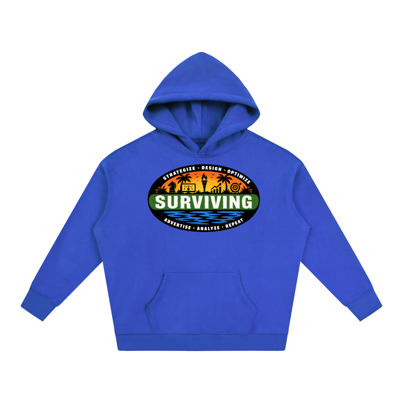 Surviving in Marketing | Oversize Fleeced Hoodie