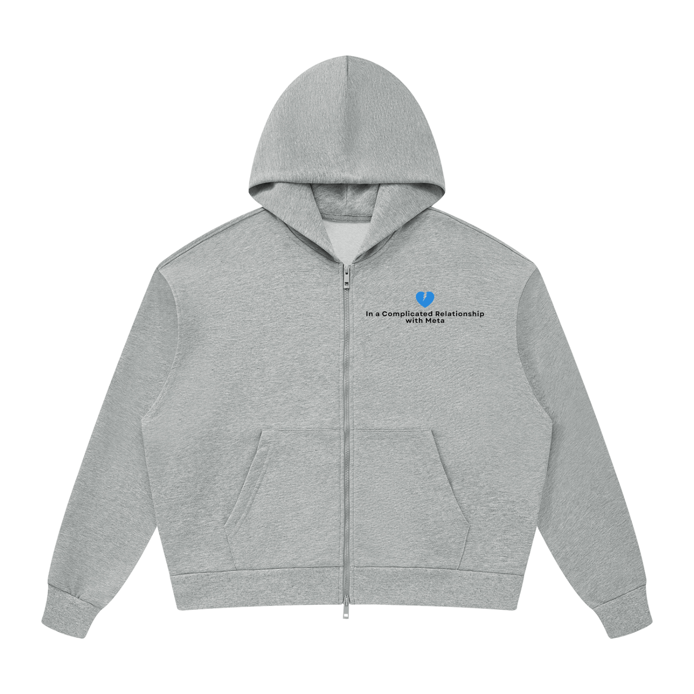 Complicated Relationship | Unisex Drop Shoulder Full Zip Hoodie
