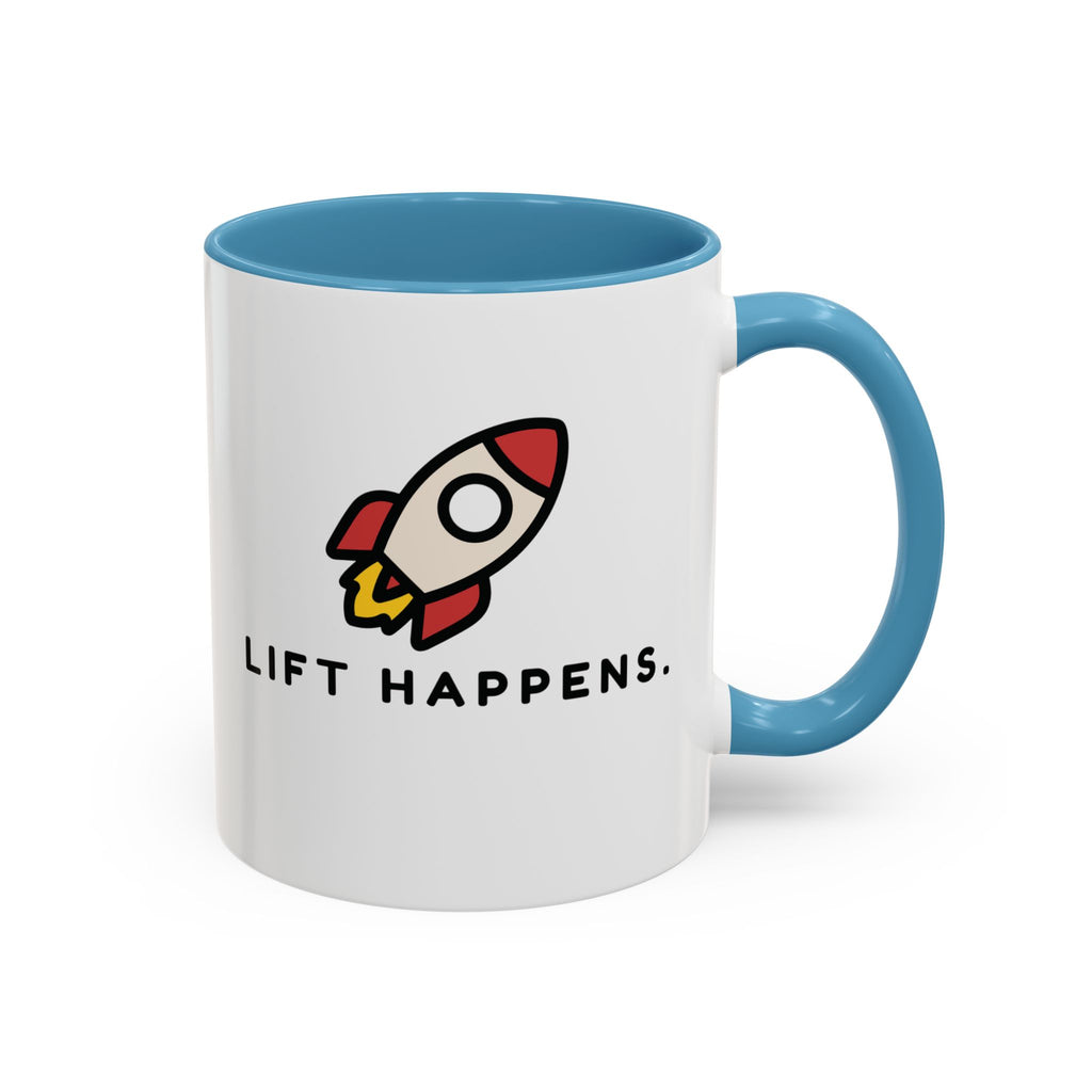 Lift Happens | Accent Coffee Mug (11, 15oz)
