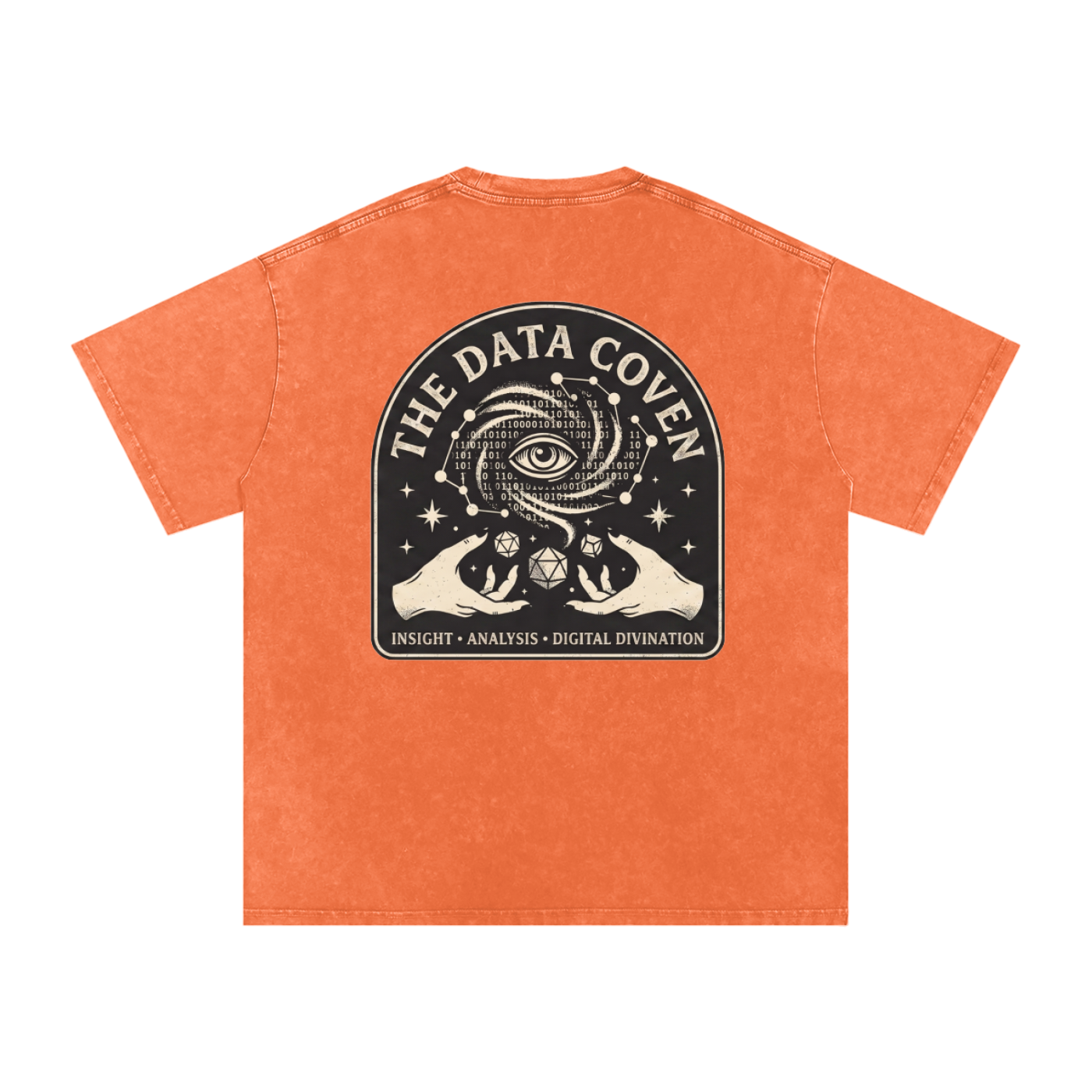 The Data Coven | Snow Washed Oversized Cotton T-Shirt