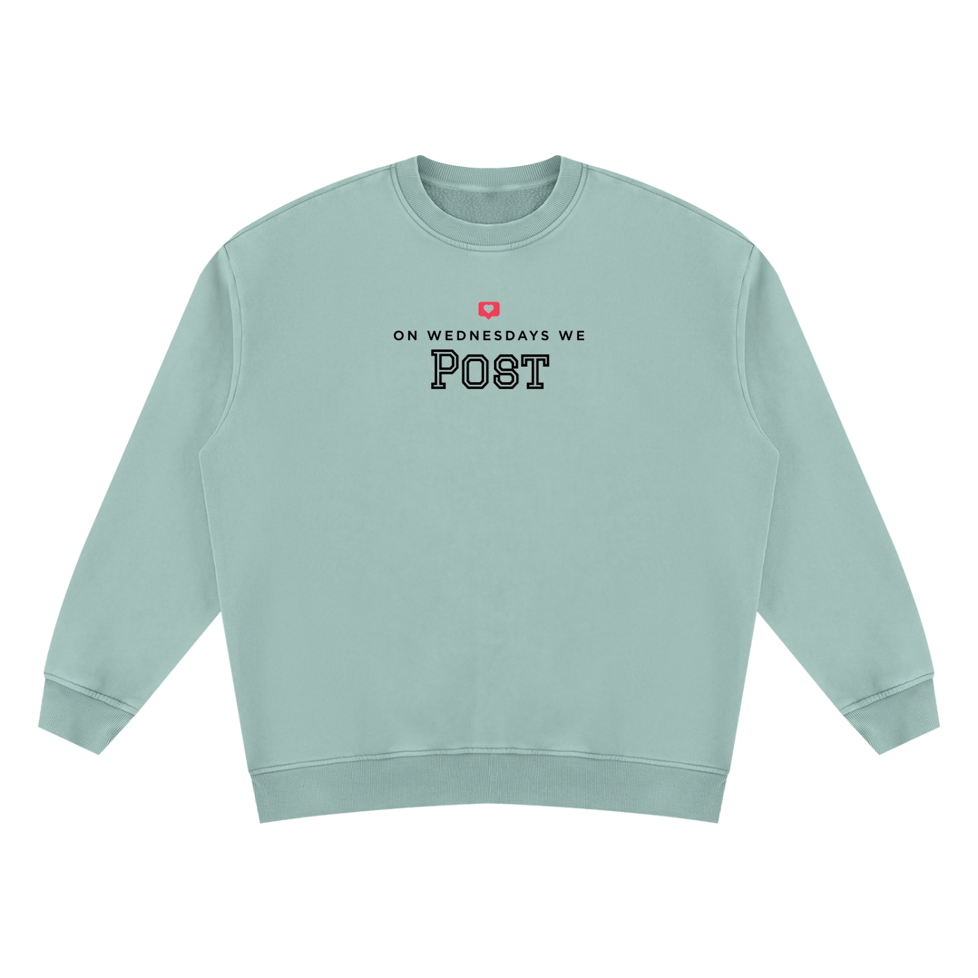On Wednesdays, We Post | Unisex Vintage Wash Fleece Sweatshirt