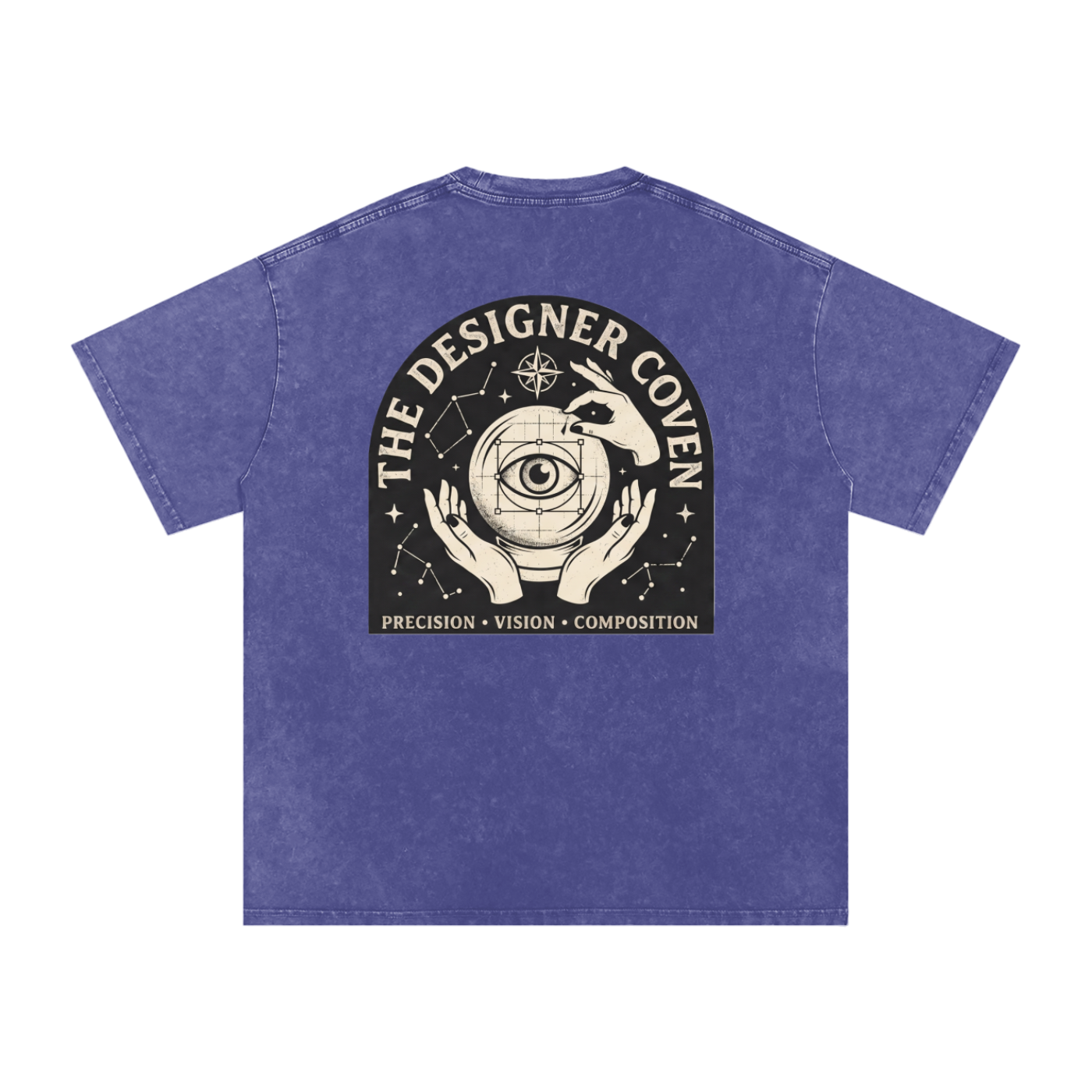 The Designer Coven | Snow Washed Oversized Cotton T-Shirt