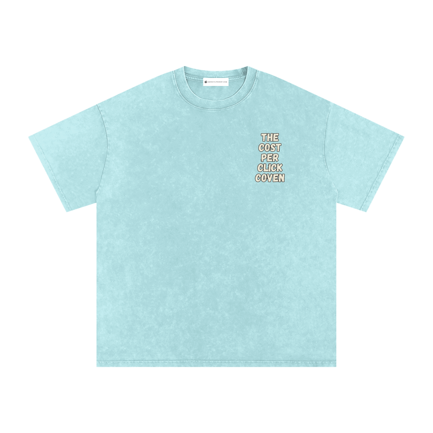 The Cost Per Click Coven | Snow Washed Oversized Cotton T-Shirt