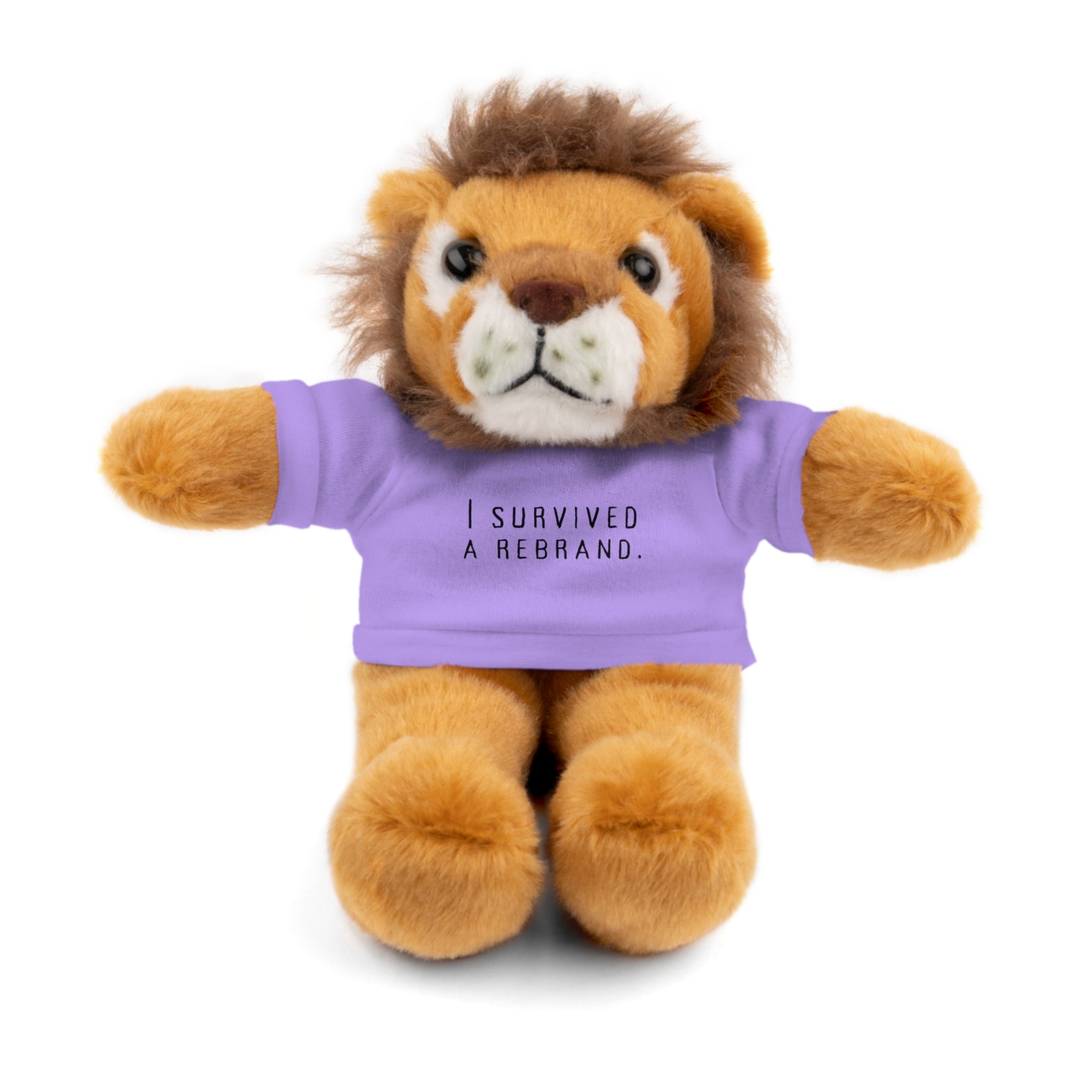 I Survived A Rebrand | Plush Stuffed Toy with Graphic Tee