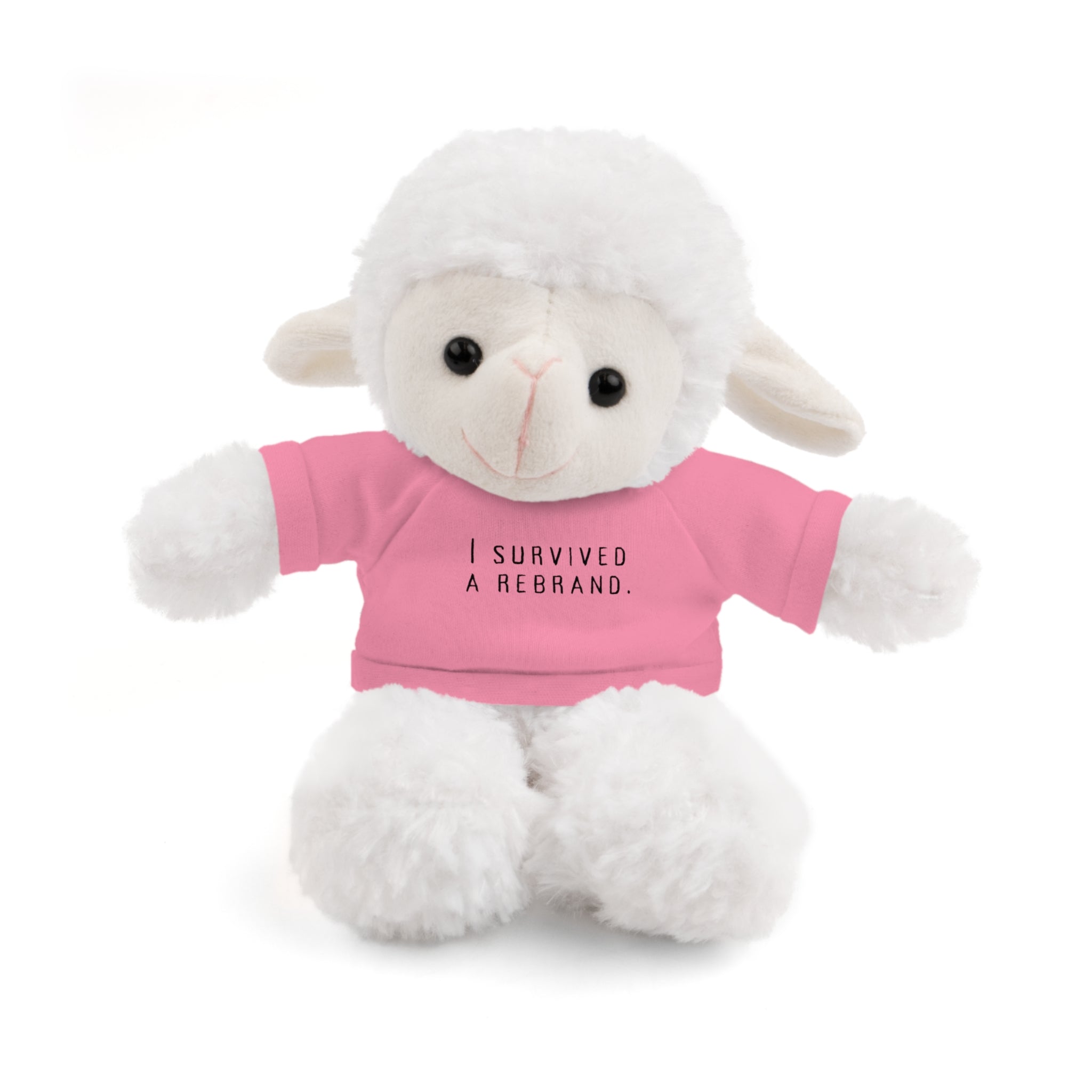 I Survived A Rebrand | Plush Stuffed Toy with Graphic Tee