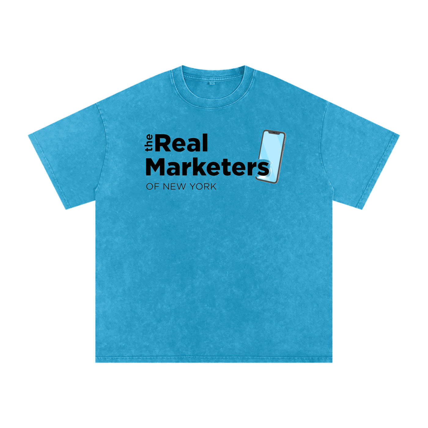 Real Marketer: New York | Snow Washed Oversized Cotton T-Shirt