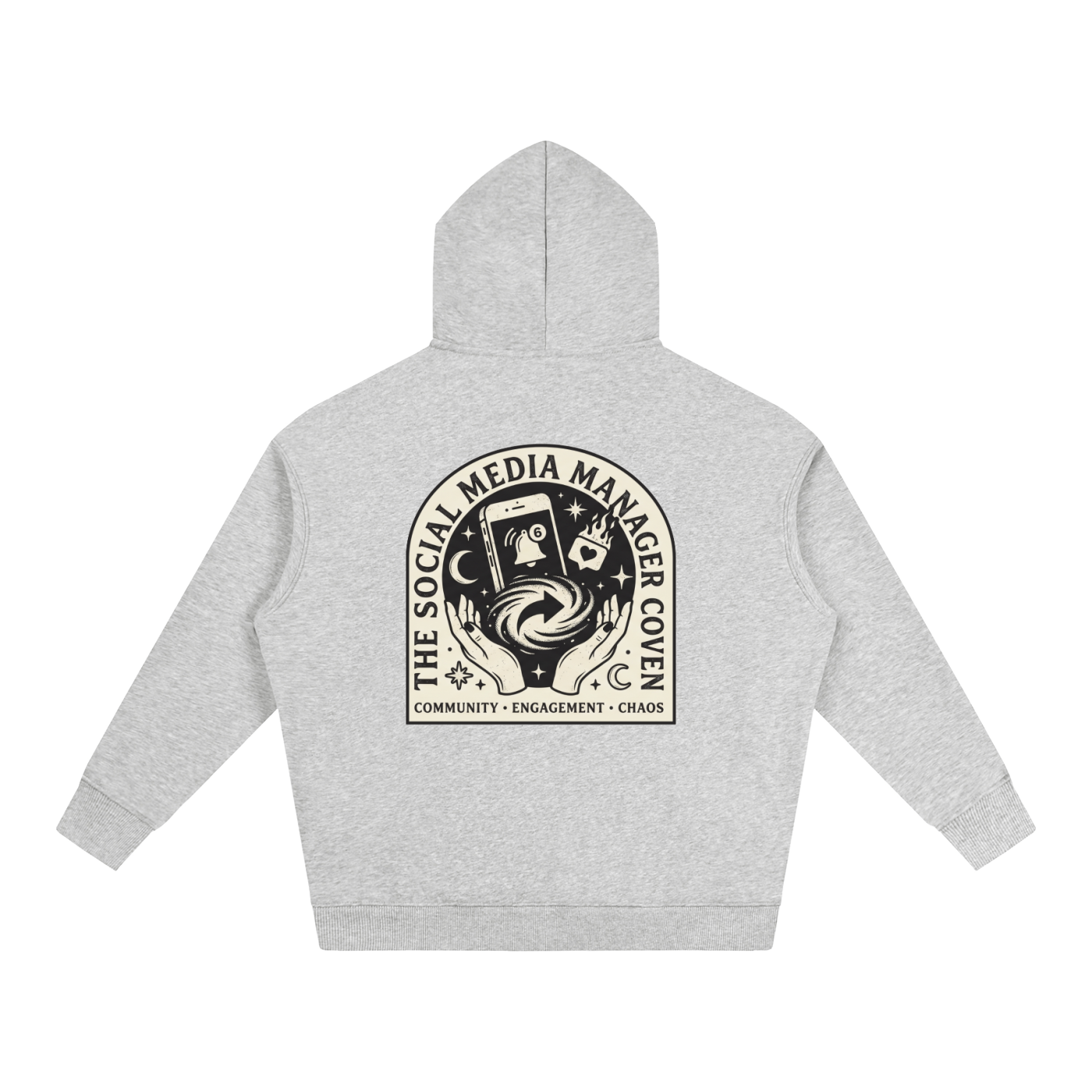 The Social Media Coven | Oversized Fleeced Hoodie