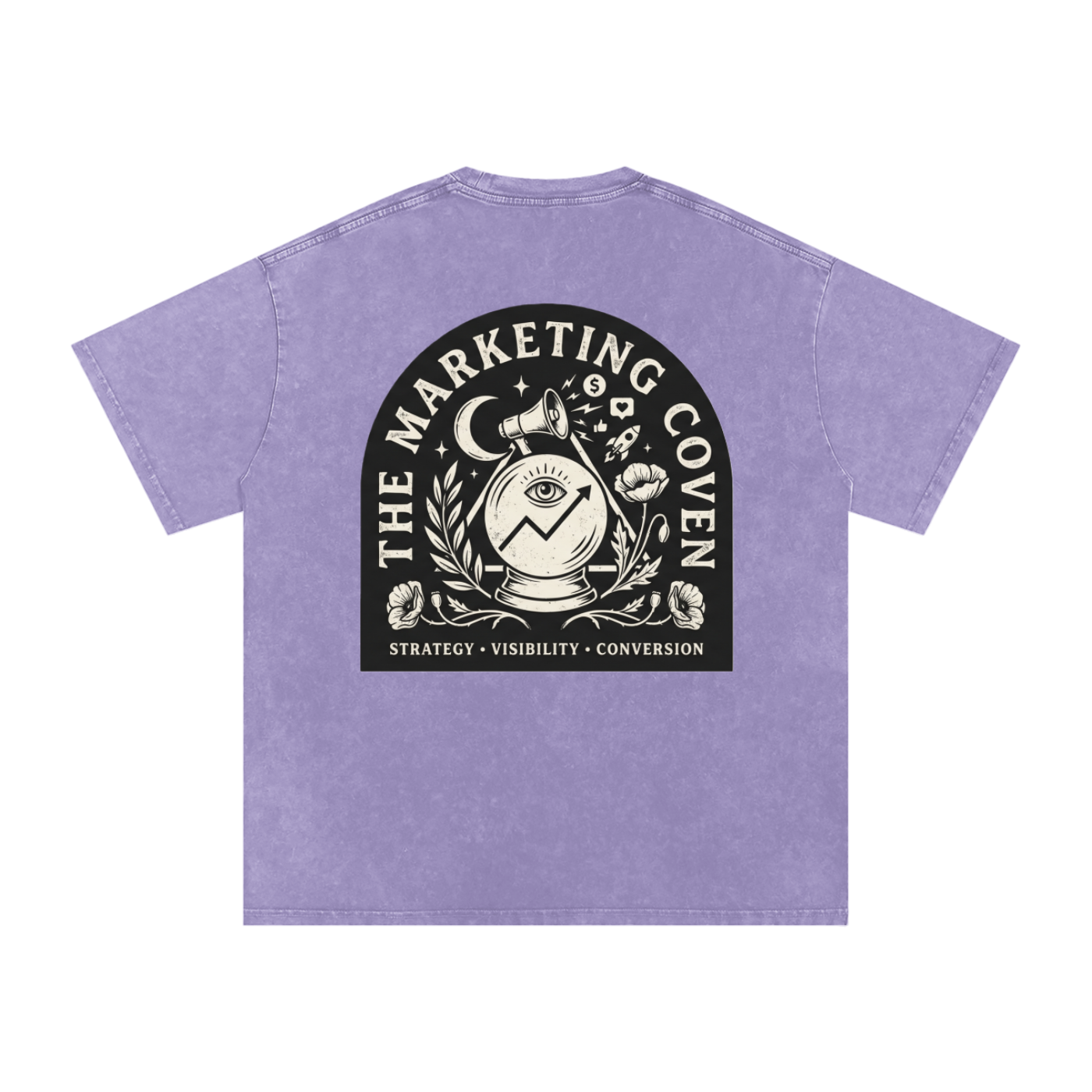 The Marketing Coven | Snow Washed Oversized Cotton T-Shirt