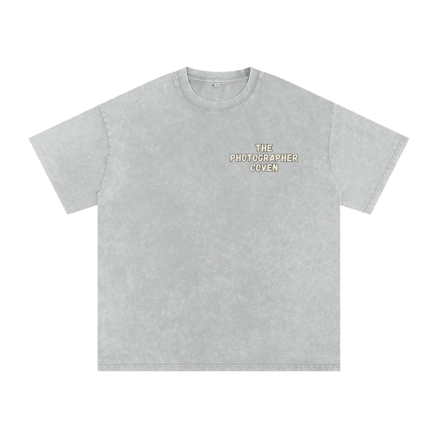 The Photographer Coven | Snow Washed Oversized Cotton T-Shirt
