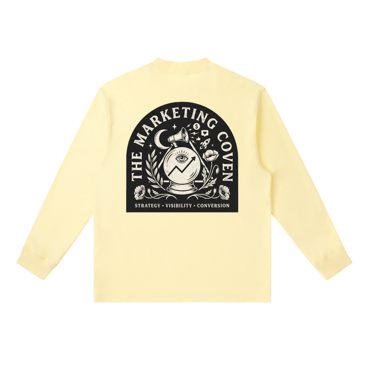 The Marketing Coven | Essential Crewneck Long-Sleeve T-Shirt