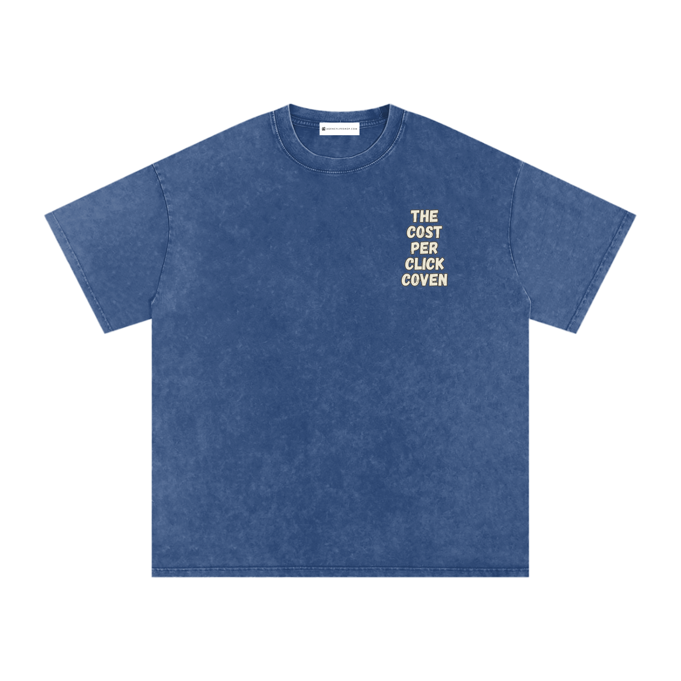 The Cost Per Click Coven | Snow Washed Oversized Cotton T-Shirt
