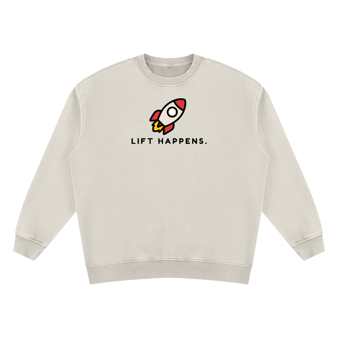 Lift Happens | Unisex Vintage Wash Fleece Sweatshirt