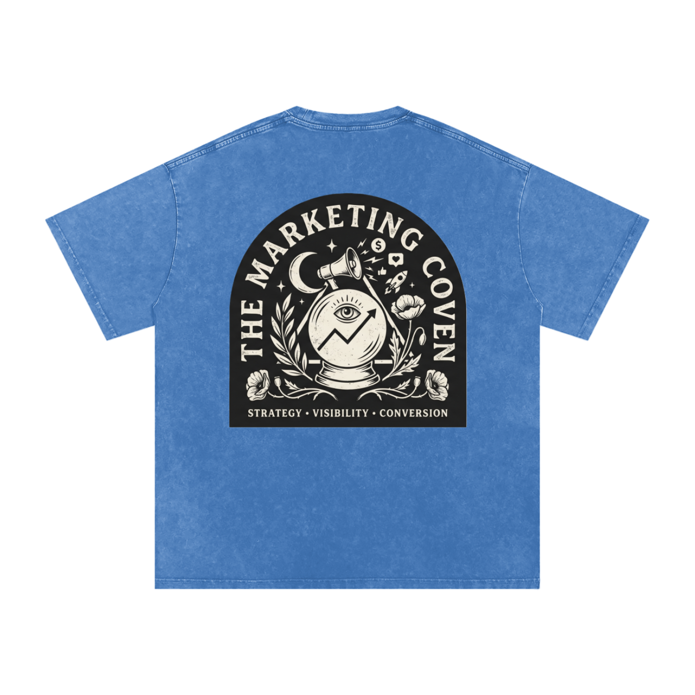 The Marketing Coven | Snow Washed Oversized Cotton T-Shirt