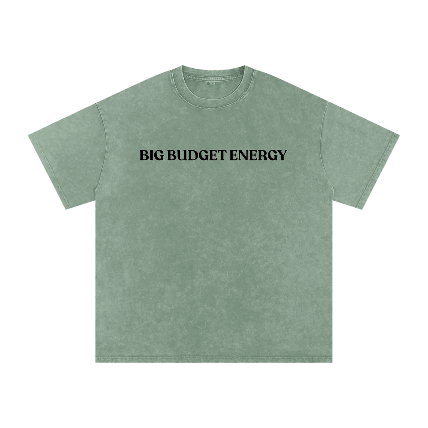 Big Budget Energy | Snow Washed Oversized Cotton T-Shirt