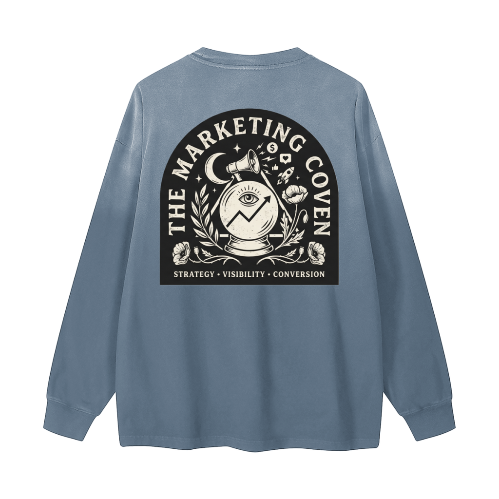 The Marketing Coven | Gradient Washed Long Sleeve T-Shirt