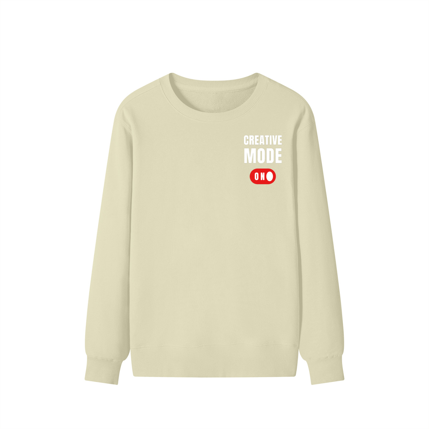 Creative Mode: On | Classic Unisex Cotton Sweatshirt