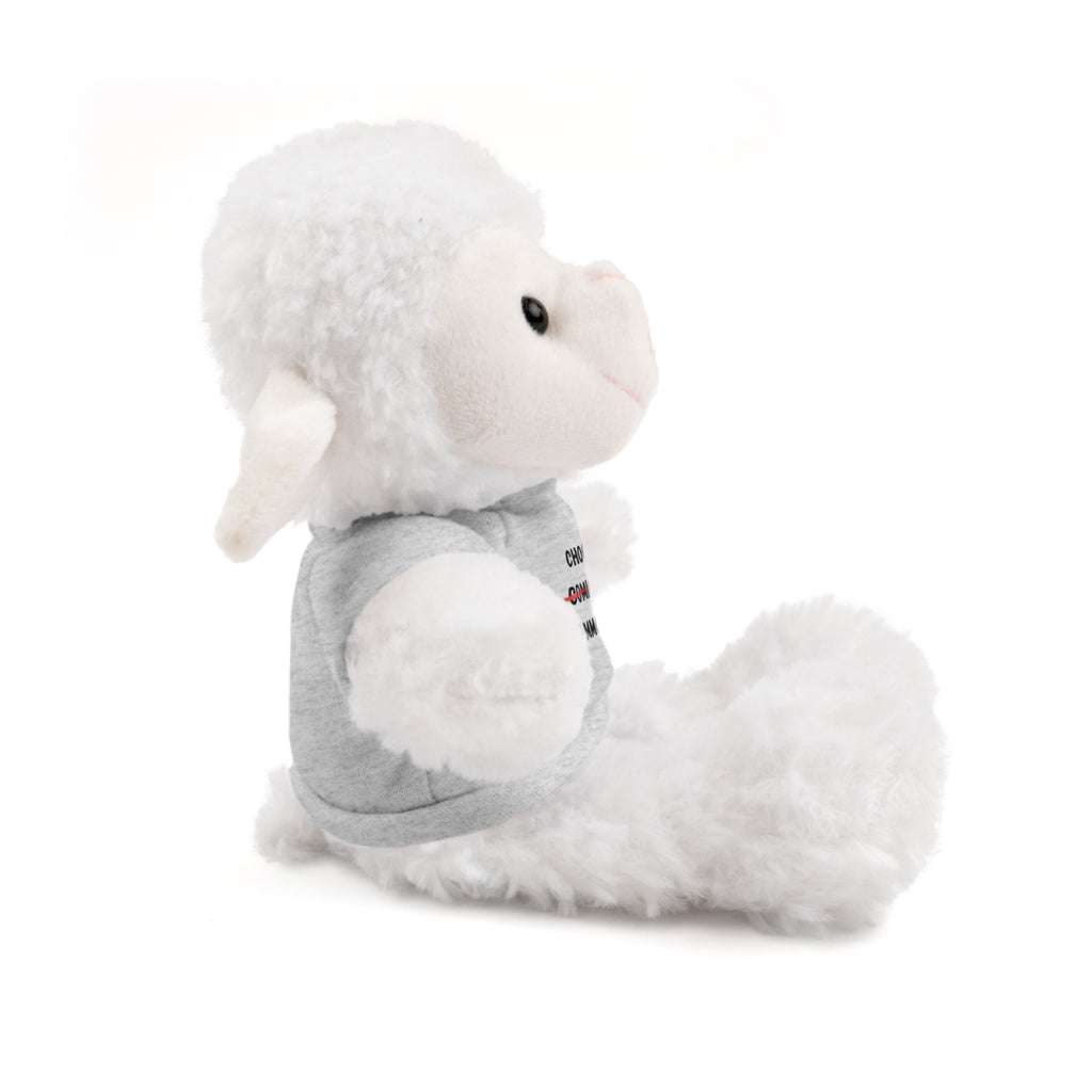 Choose Common Sense | Plush Stuffed Toy with Graphic Tee
