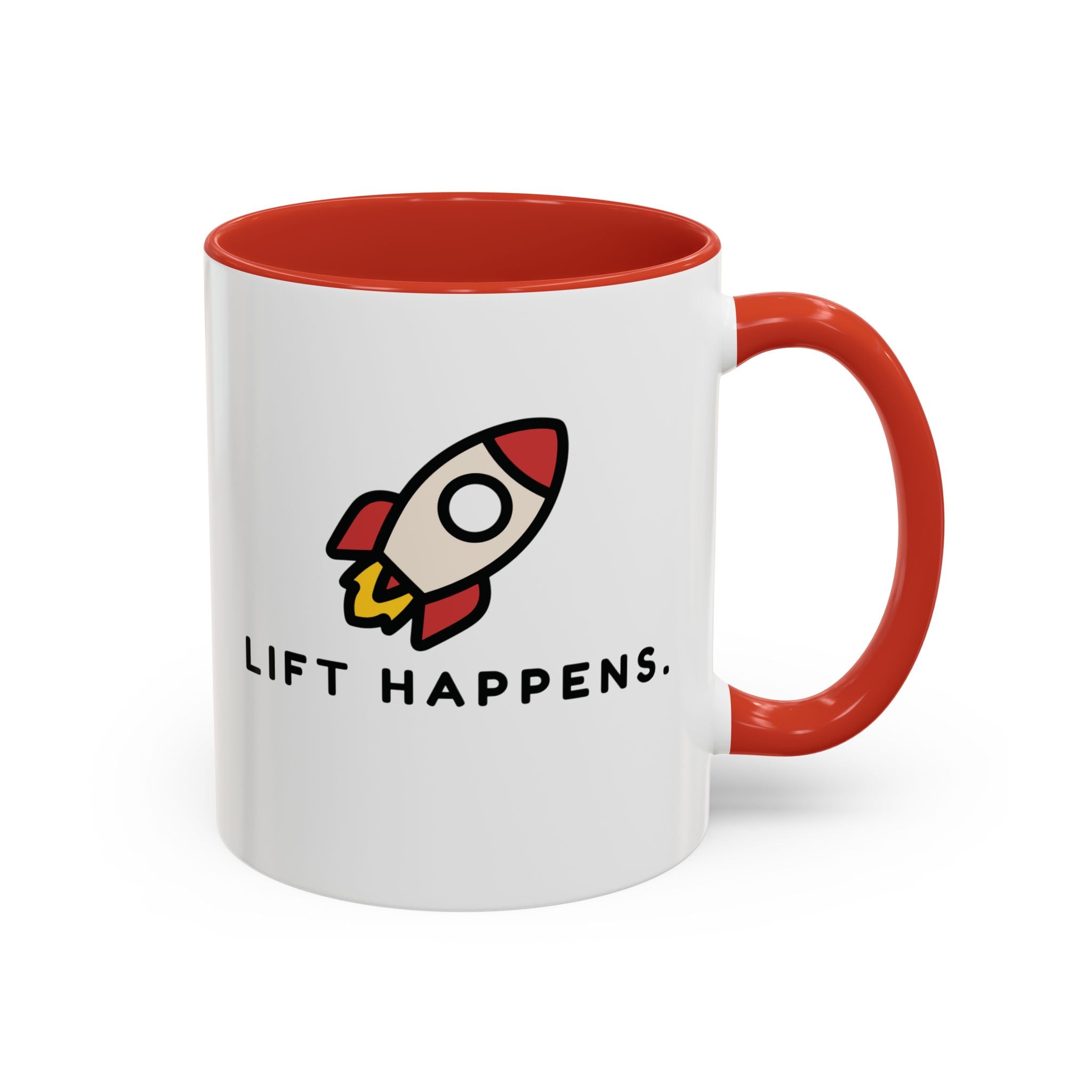 Lift Happens | Accent Coffee Mug (11, 15oz)