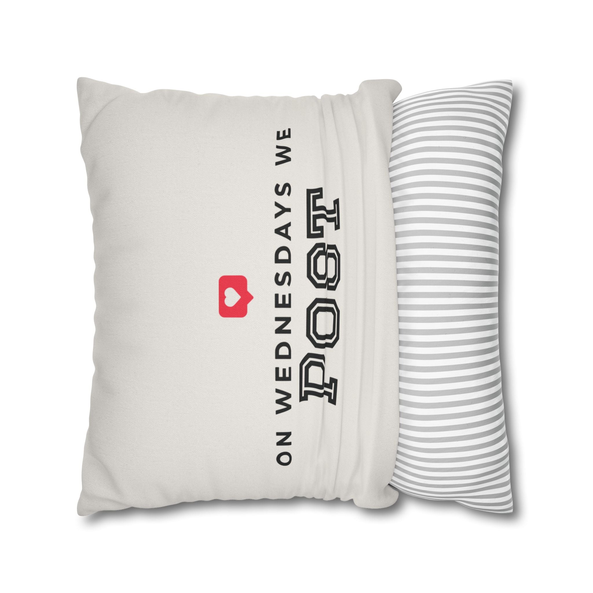 On Wednesdays, We Post | Polyester Square Pillowcase