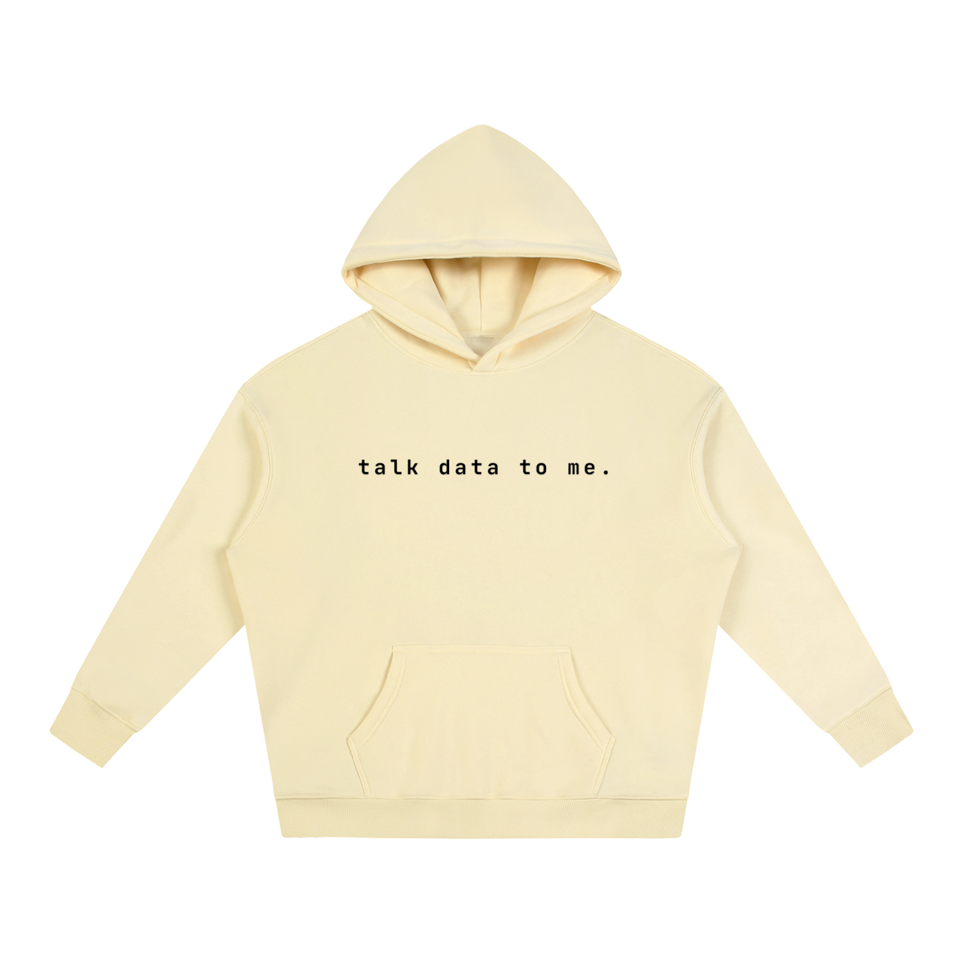 Talk Data To Me | Oversize Fleeced Hoodie