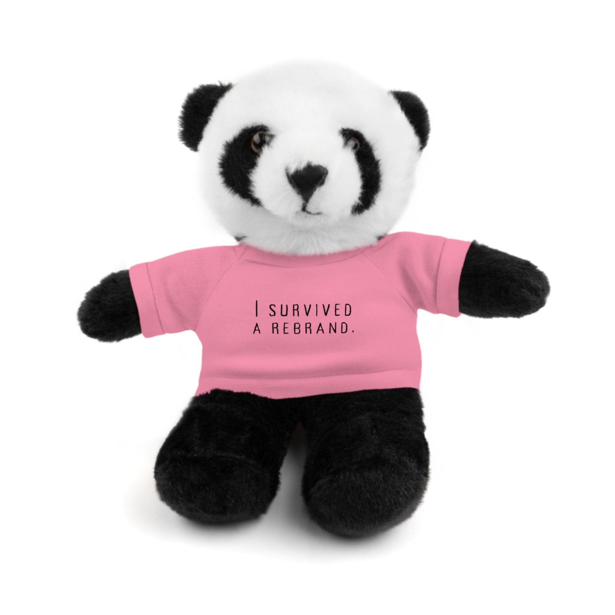 I Survived A Rebrand | Plush Stuffed Toy with Graphic Tee