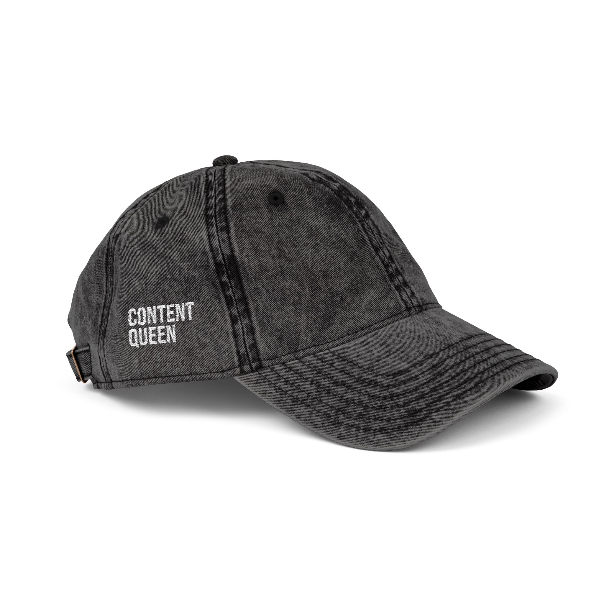 Content Queen | Vintage Embroidered Baseball Cap