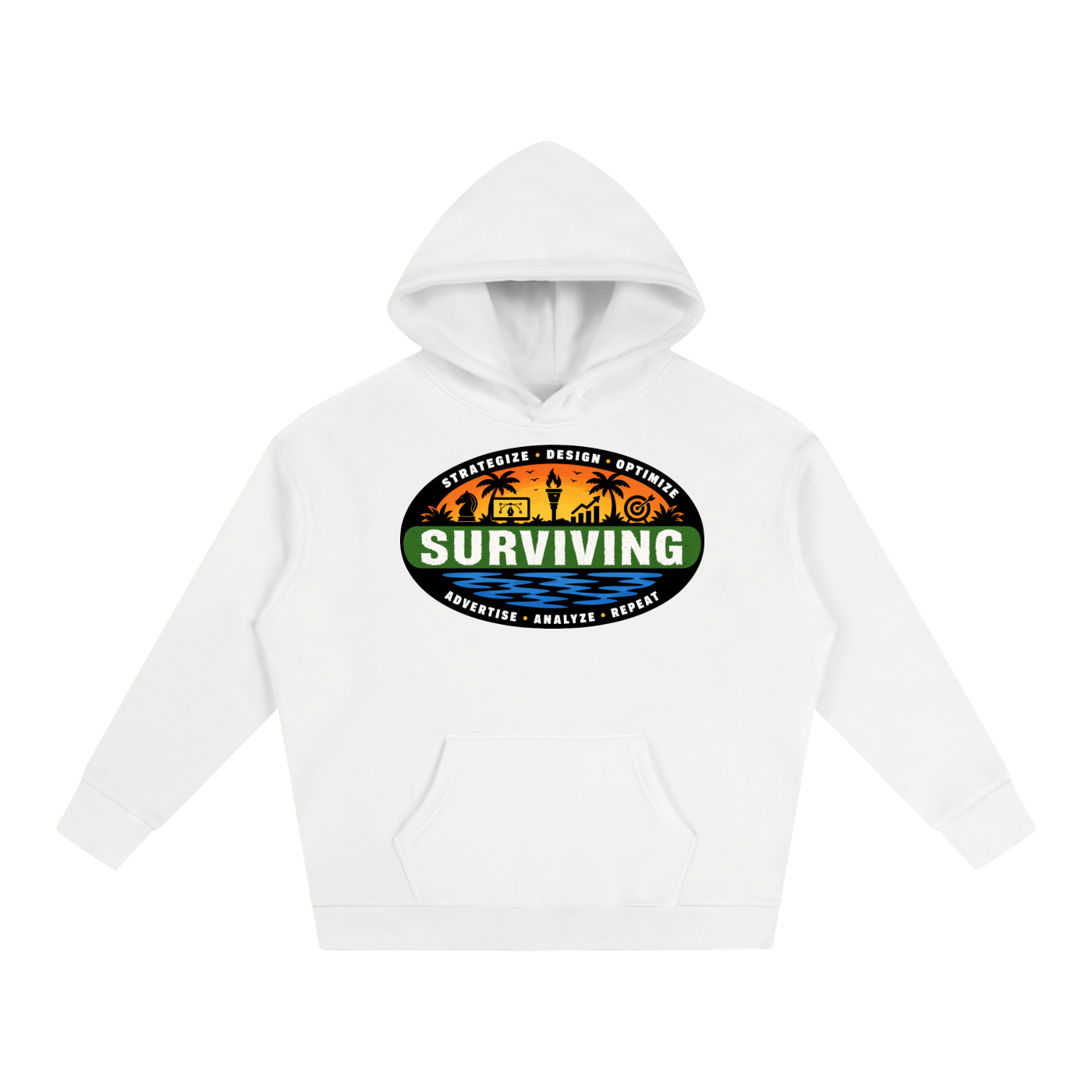 Surviving in Marketing | Oversize Fleeced Hoodie