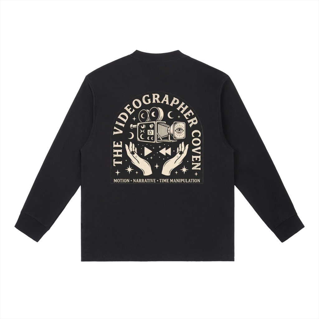 The Videographer Coven | Essential Crewneck Long-Sleeve T-Shirt