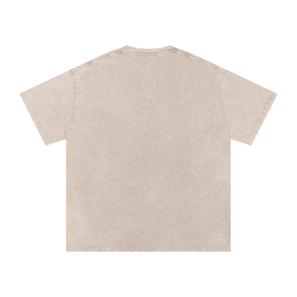 Talk Data To Me | Snow Washed Oversized Cotton T-Shirt