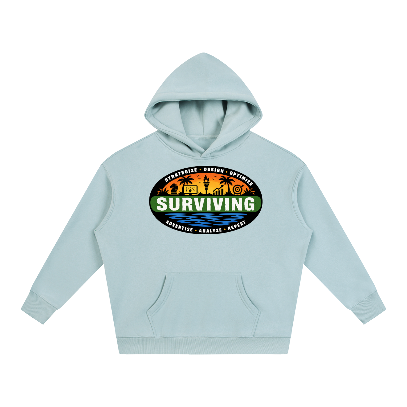 Surviving in Marketing | Oversize Fleeced Hoodie