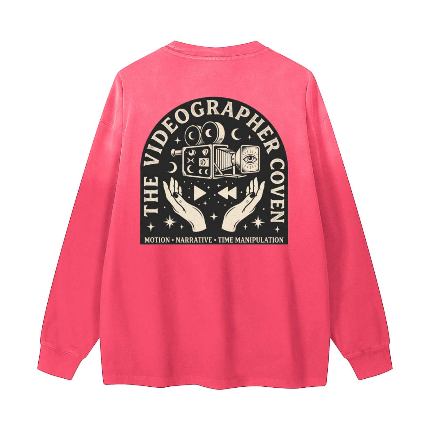 The Videographer Coven | Gradient Washed Long Sleeve T-Shirt