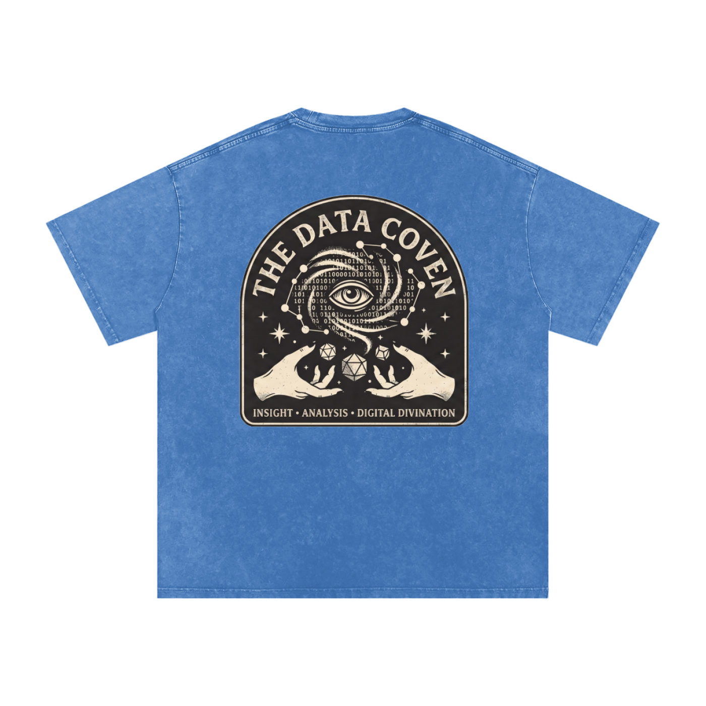 The Data Coven | Snow Washed Oversized Cotton T-Shirt