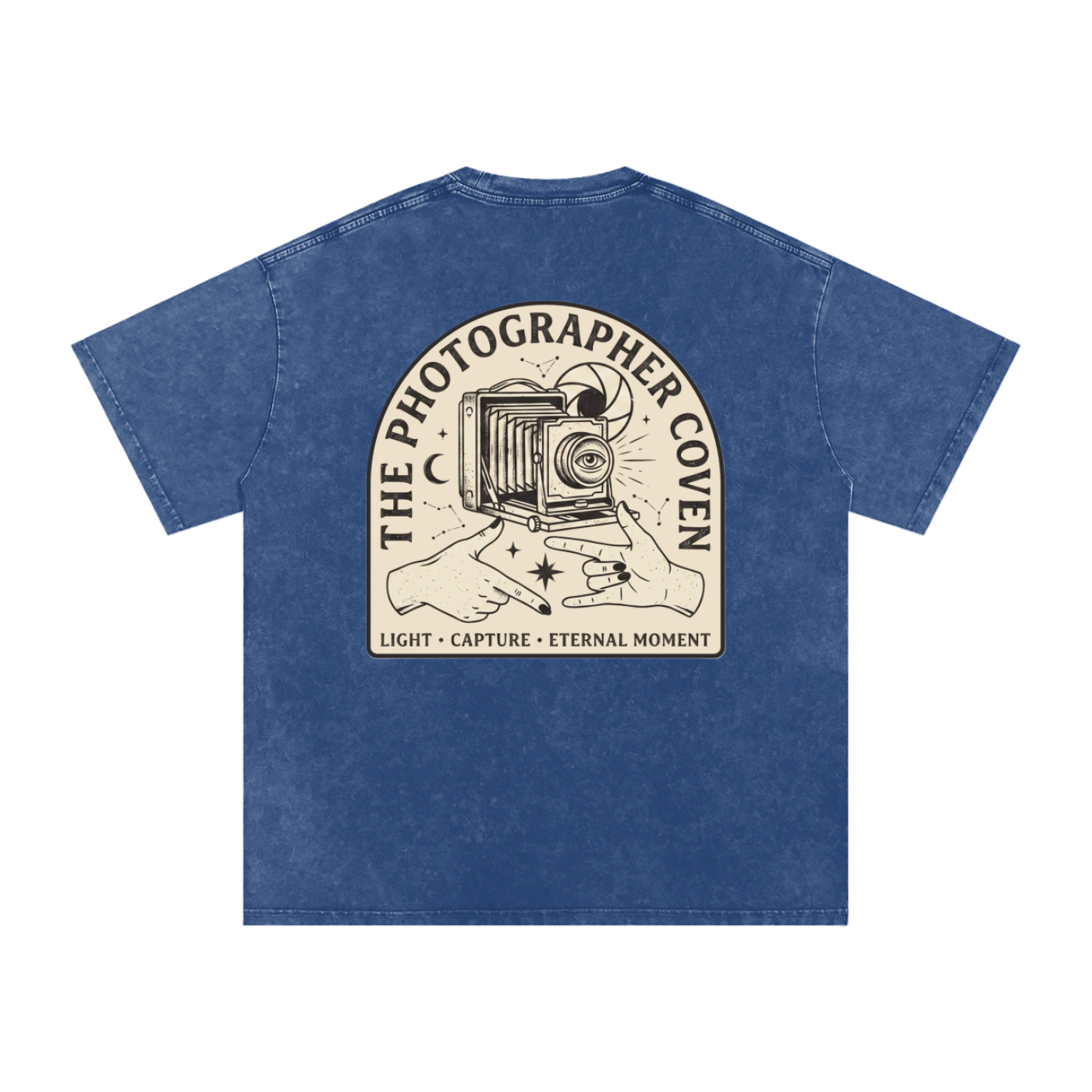 The Photographer Coven | Snow Washed Oversized Cotton T-Shirt