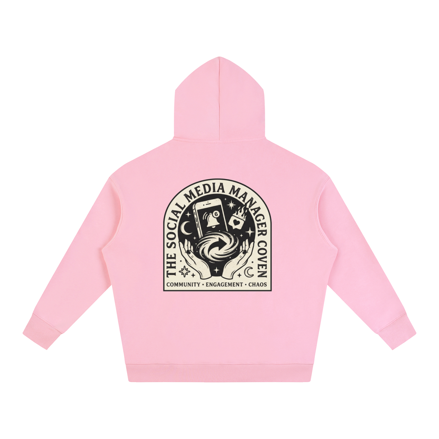 The Social Media Coven | Oversized Fleeced Hoodie