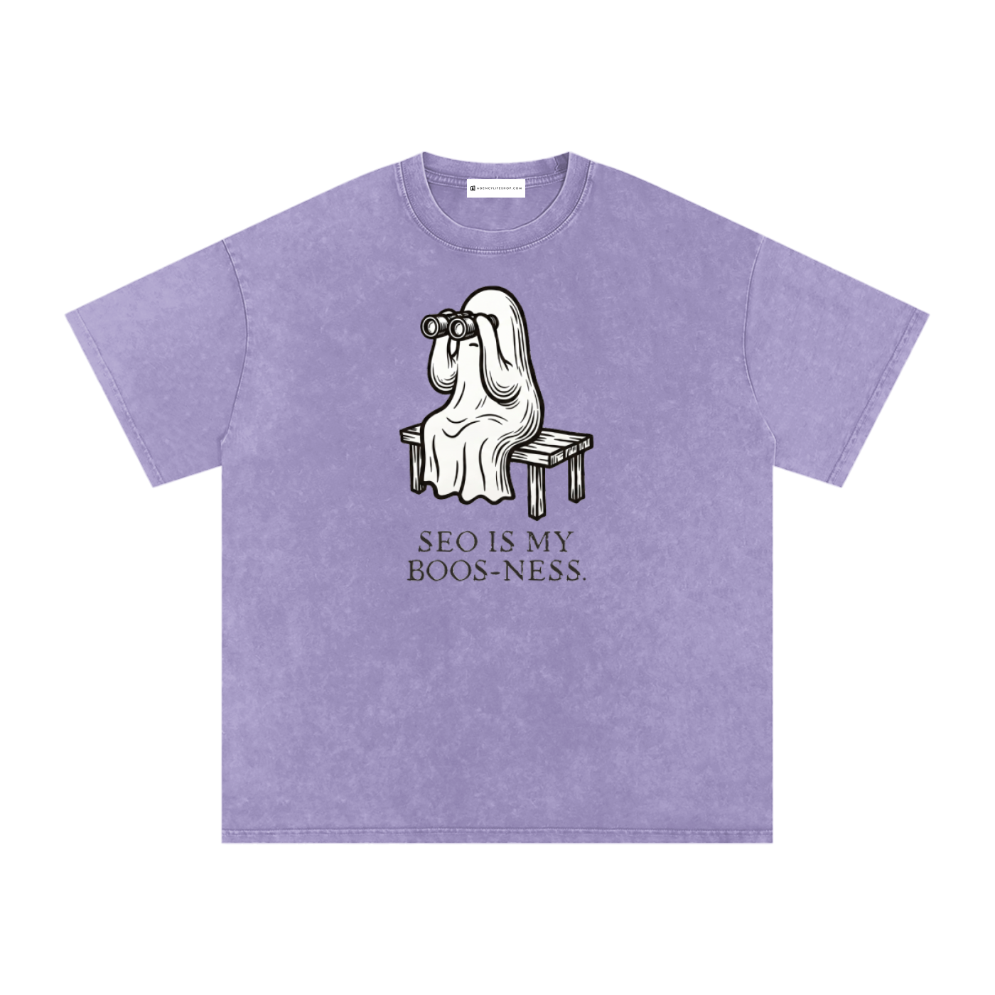 SEO is My Boos-ness | Snow Washed Oversized Cotton T-Shirt