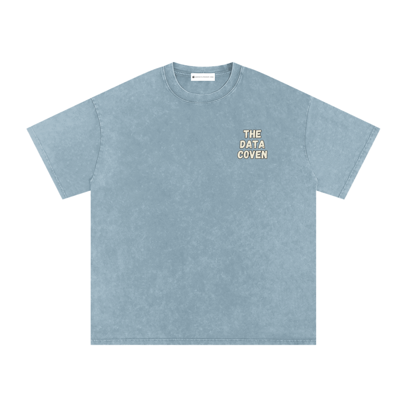 The Data Coven | Snow Washed Oversized Cotton T-Shirt