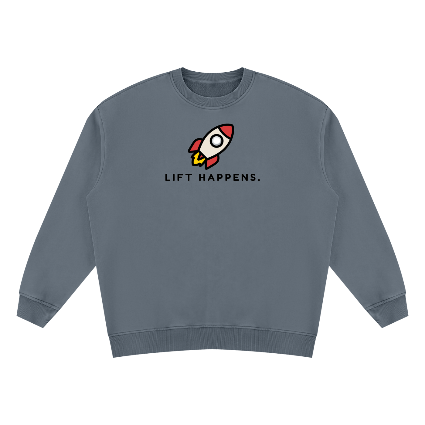 Lift Happens | Unisex Vintage Wash Fleece Sweatshirt