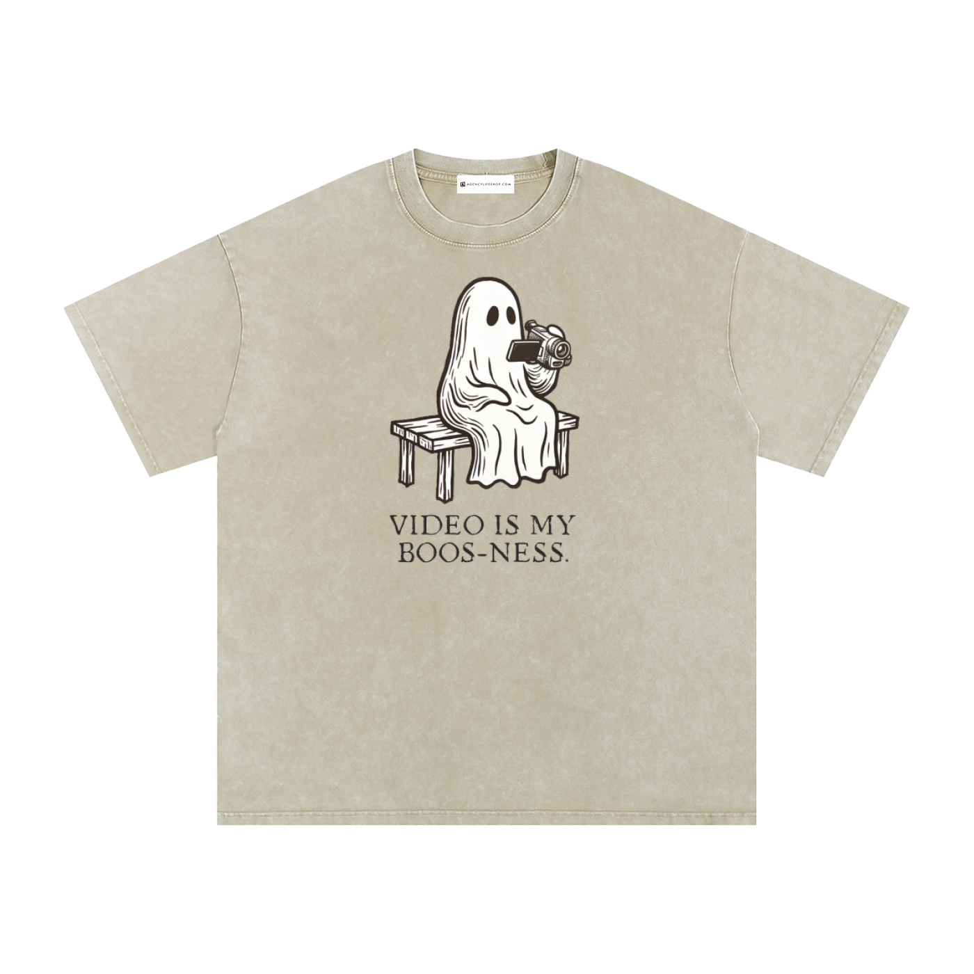 Video is My Boos-ness | Snow Washed Oversized Cotton T-Shirt