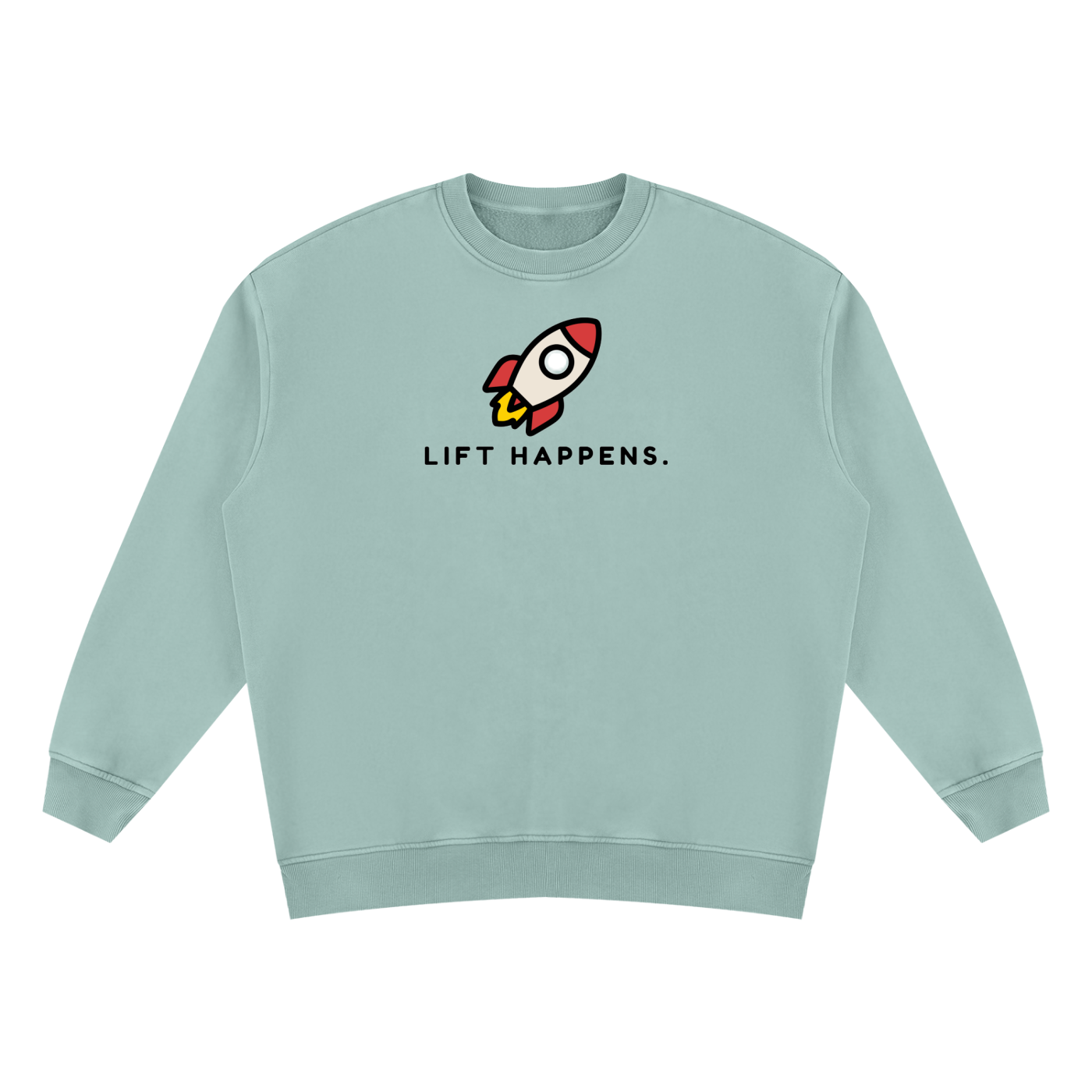 Lift Happens | Unisex Vintage Wash Fleece Sweatshirt
