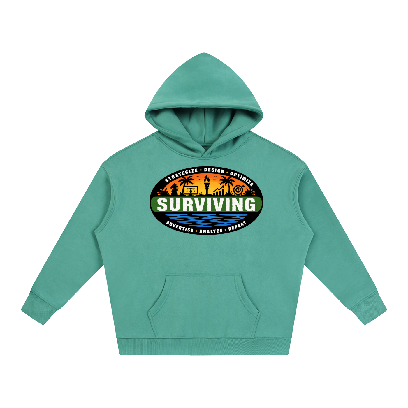 Surviving in Marketing | Oversize Fleeced Hoodie