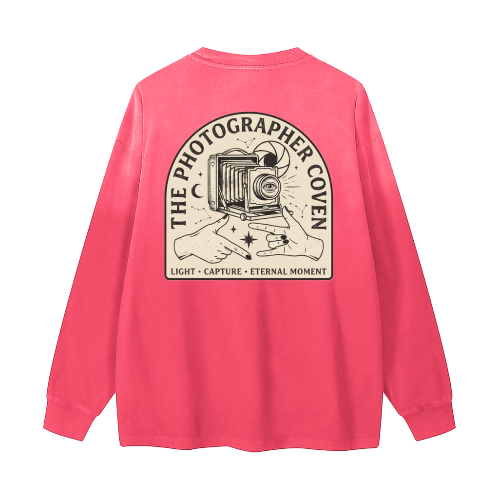 The Photographer Coven | Gradient Washed Long Sleeve T-Shirt