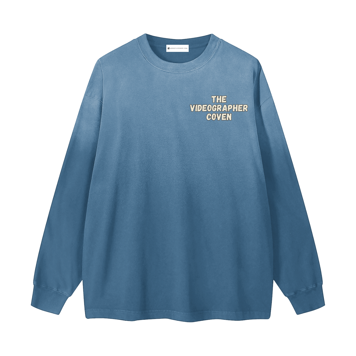 The Videographer Coven | Gradient Washed Long Sleeve T-Shirt