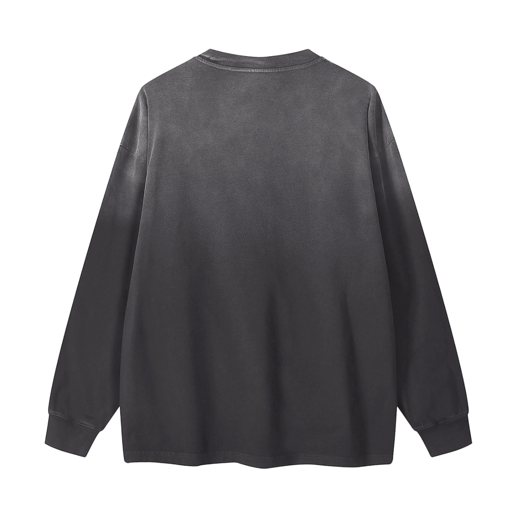 Dead Inside, But Still Billable | Gradient Washed Long Sleeve T-Shirt