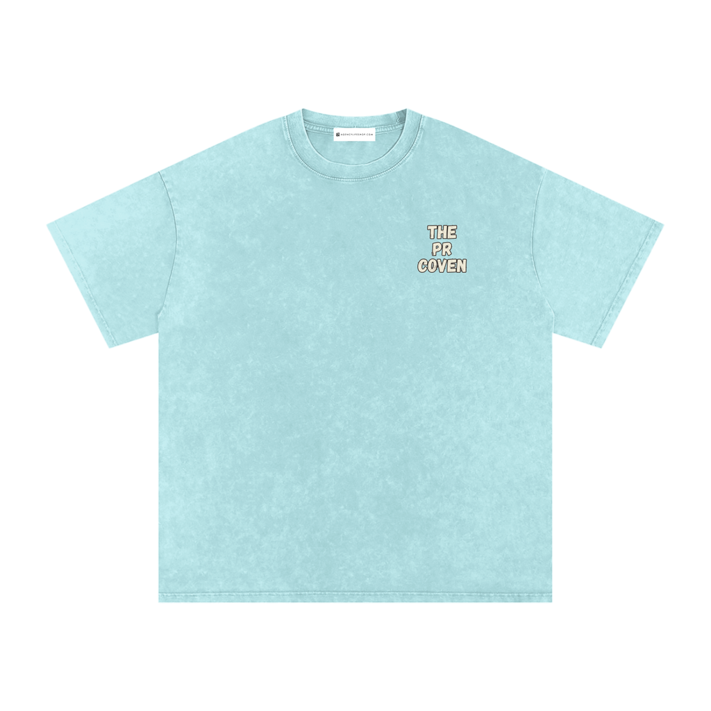 The PR Coven | Snow Washed Oversized Cotton T-Shirt