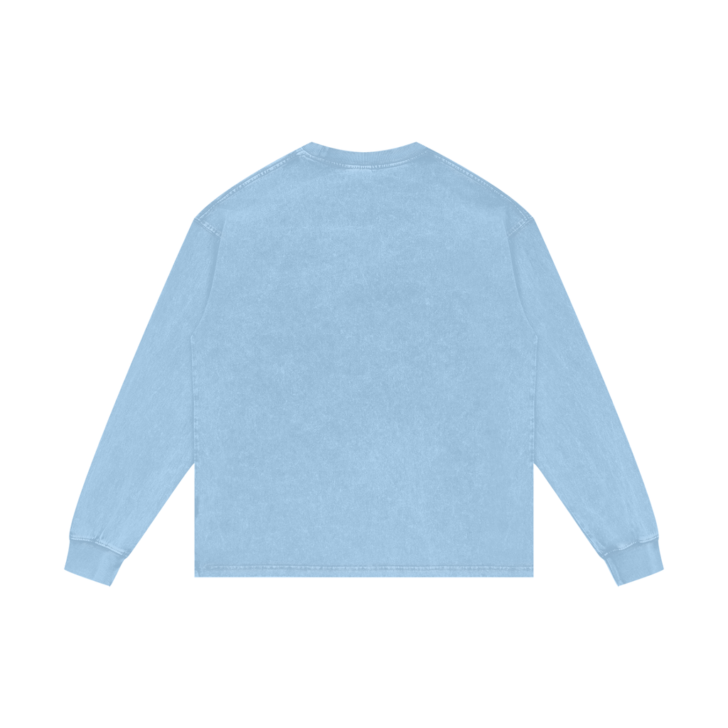 Accepts All Cookies | Acid Wash Oversize Long Sleeve T-Shirt